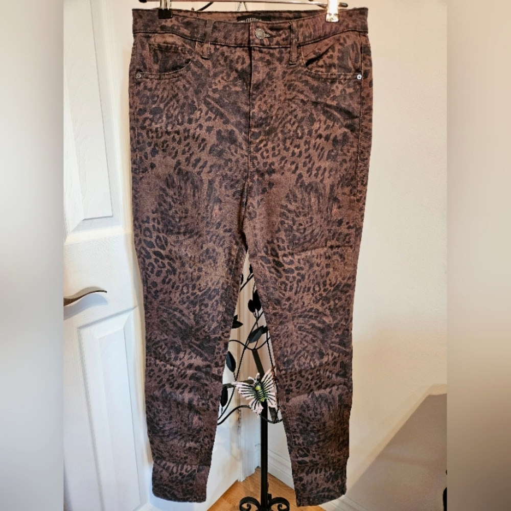 Skinny leopard‎ hi-rise jeans